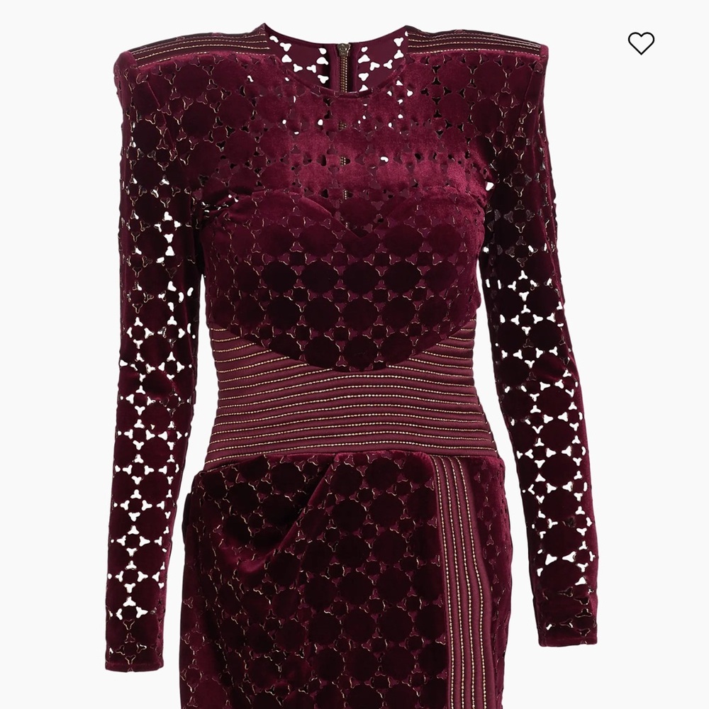 Zhivago Deep Burgundy Long Sleeve Dress